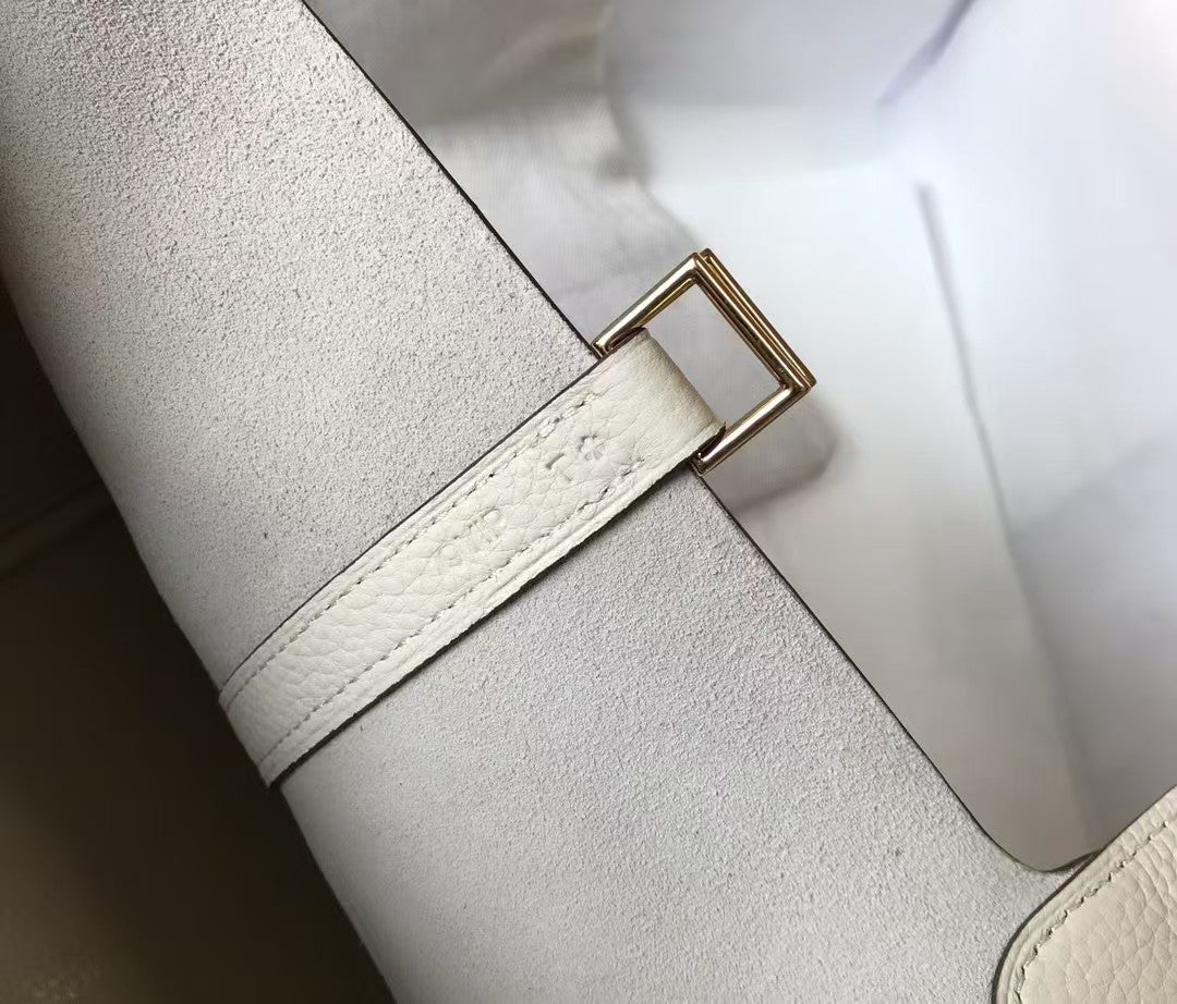 Picotin Basket Bag Milkshake White