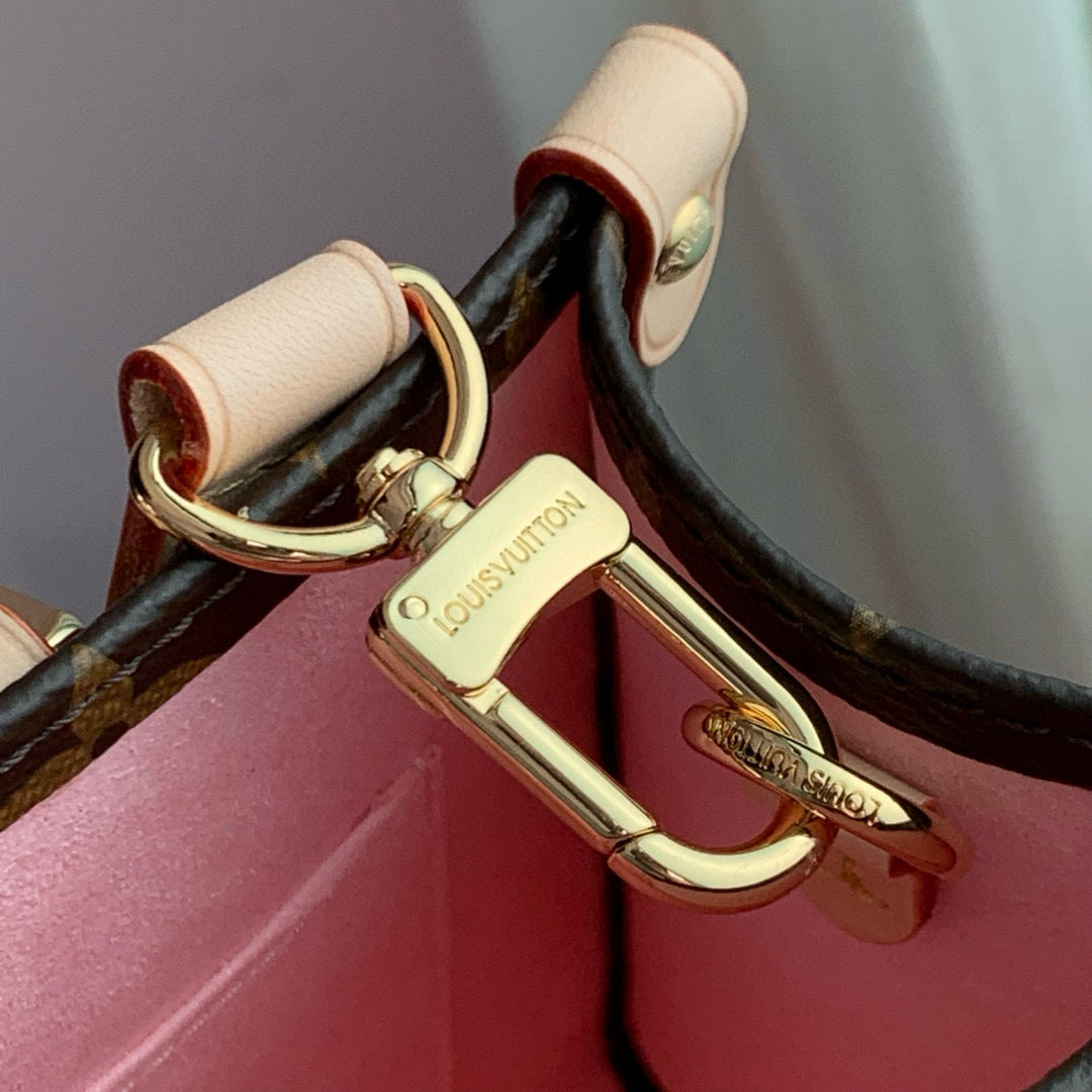 ONTHEGO PM CHERRY BLOSSOM IN SAKURA BROWN MONOGRAM COATED CANVAS