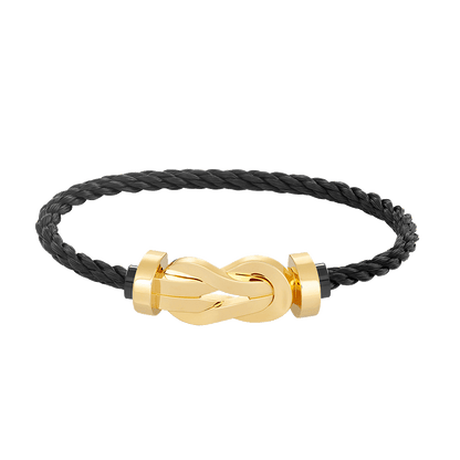 [AURORA]CHANCE LARGE 8 FIGURE BUCKLE NO DIAMOND BRACELET GOLD