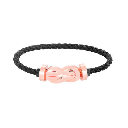 [AURORA]CHANCE LARGE 8 FIGURE BUCKLE NO DIAMOND BRACELET ROSE GOLD
