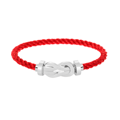 [AURORA]CHANCE LARGE 8 FIGURE BUCKLE NO DIAMOND BRACELET SILVER