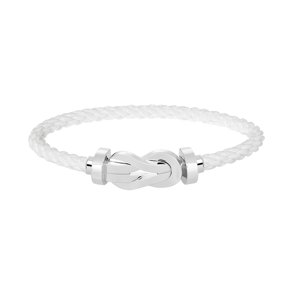 [AURORA]CHANCE LARGE 8 FIGURE BUCKLE NO DIAMOND BRACELET SILVER