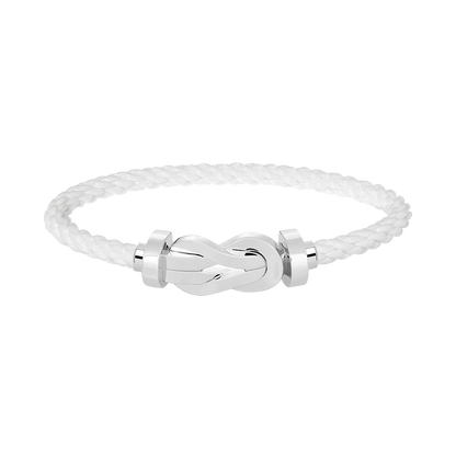[AURORA]CHANCE LARGE 8 FIGURE BUCKLE NO DIAMOND BRACELET SILVER
