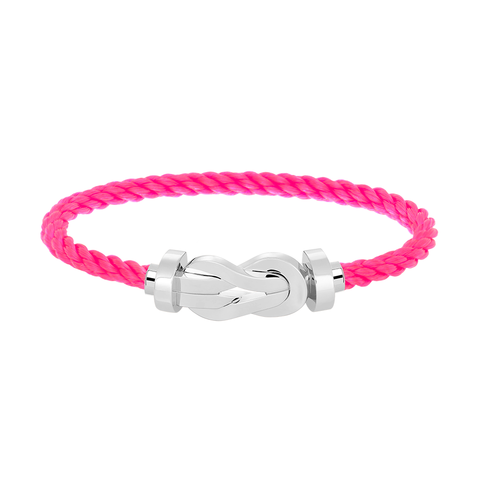 [AURORA]CHANCE LARGE 8 FIGURE BUCKLE NO DIAMOND BRACELET SILVER