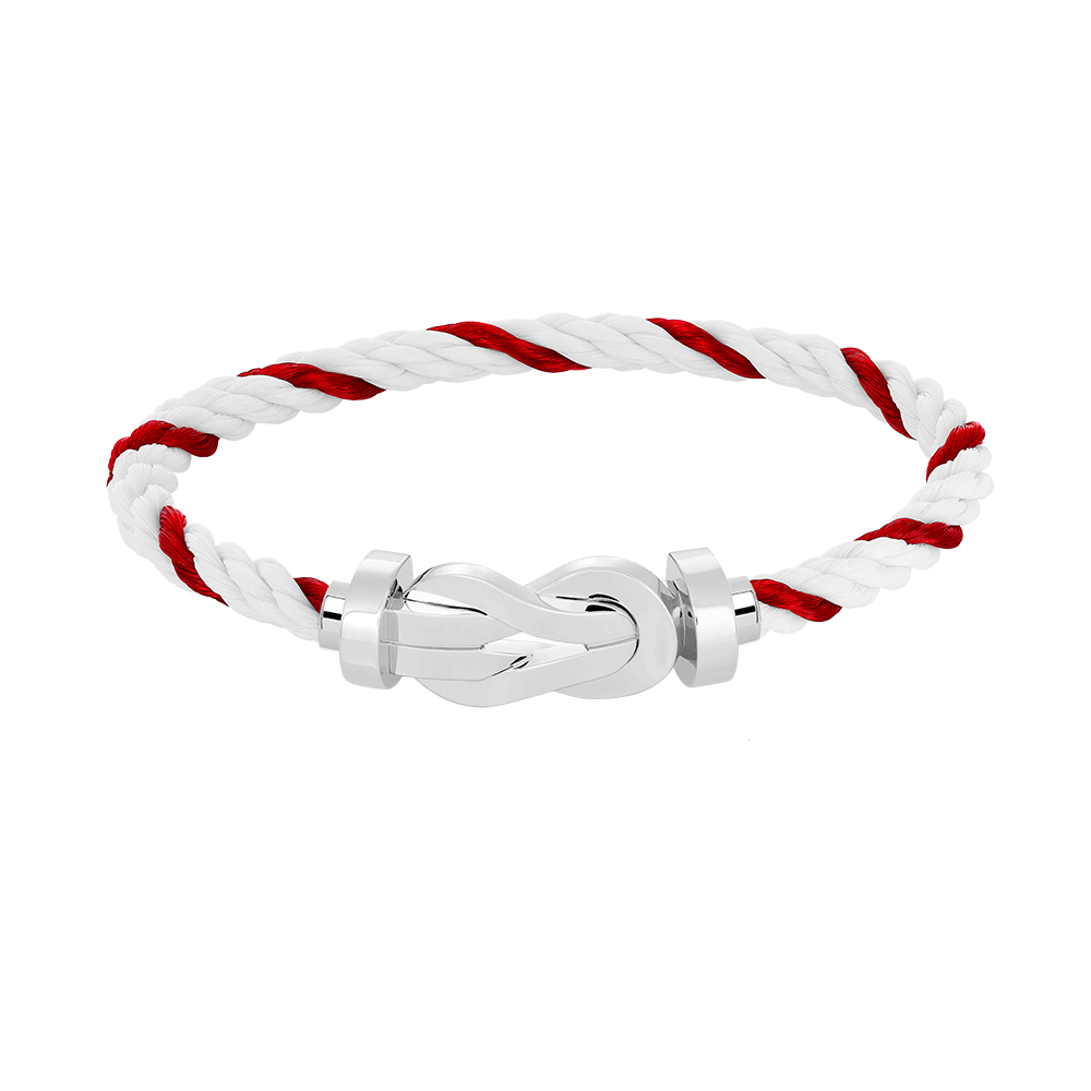 [AURORA]CHANCE LARGE 8 FIGURE BUCKLE NO DIAMOND BRACELET SILVER