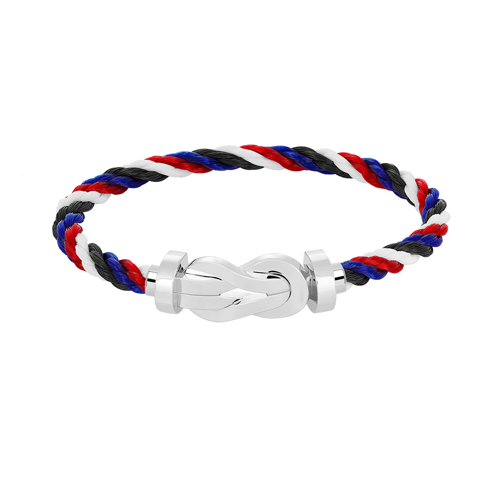 [AURORA]CHANCE LARGE 8 FIGURE BUCKLE NO DIAMOND BRACELET SILVER