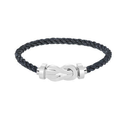 [AURORA]CHANCE LARGE 8 FIGURE BUCKLE NO DIAMOND BRACELET SILVER
