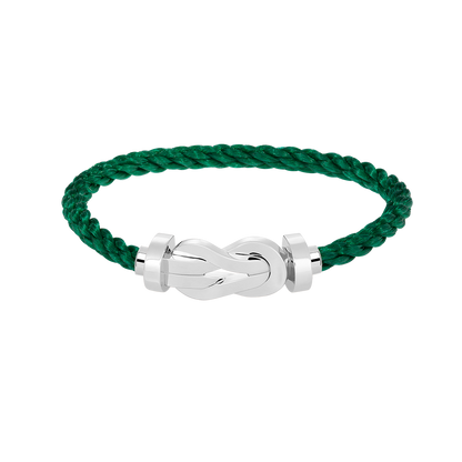 [AURORA]CHANCE LARGE 8 FIGURE BUCKLE NO DIAMOND BRACELET SILVER