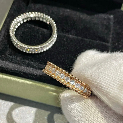 [basloveJW]PERLEE DIAMANT SILBERRING