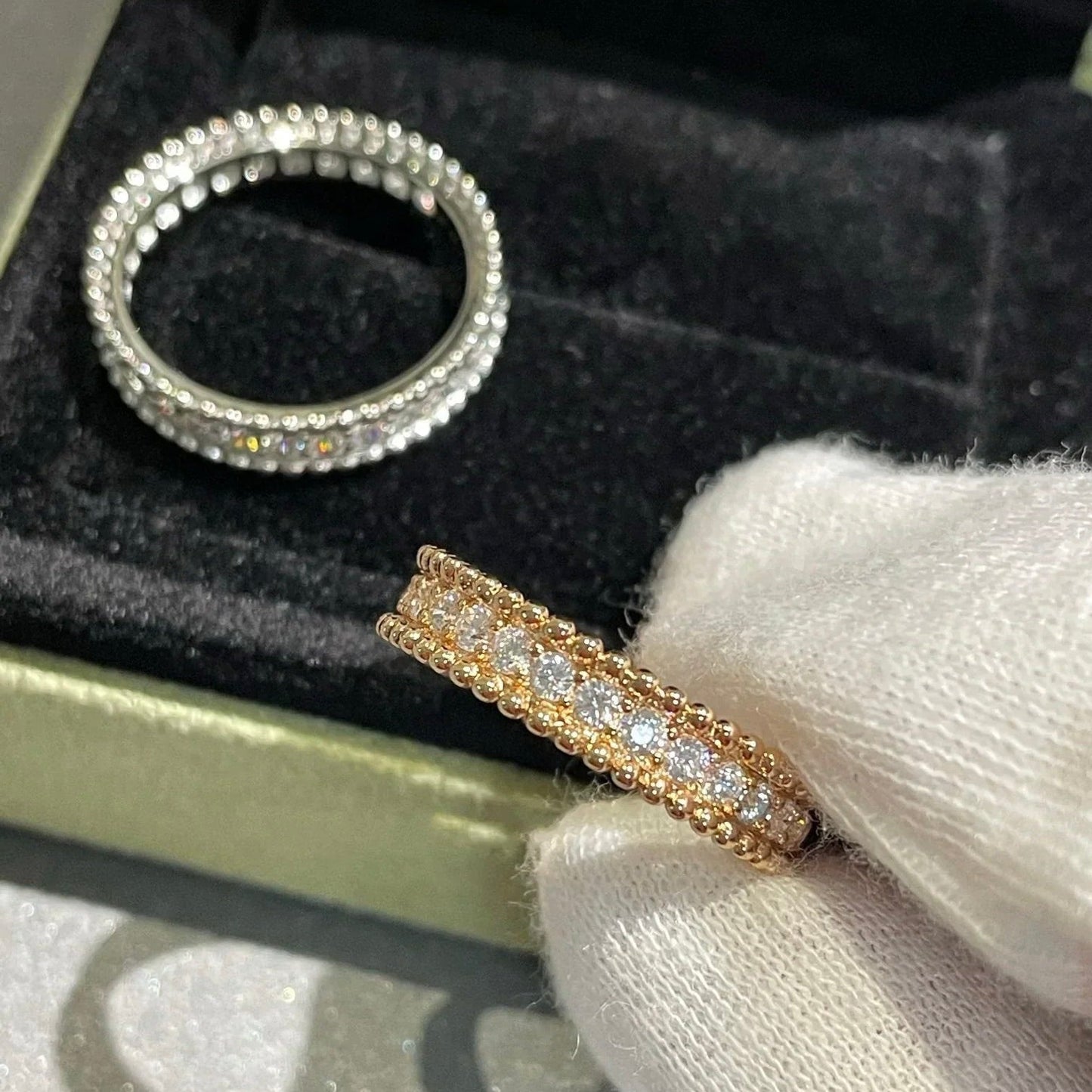 [basloveJW]PERLEE DIAMANT ROSÉGOLDRING