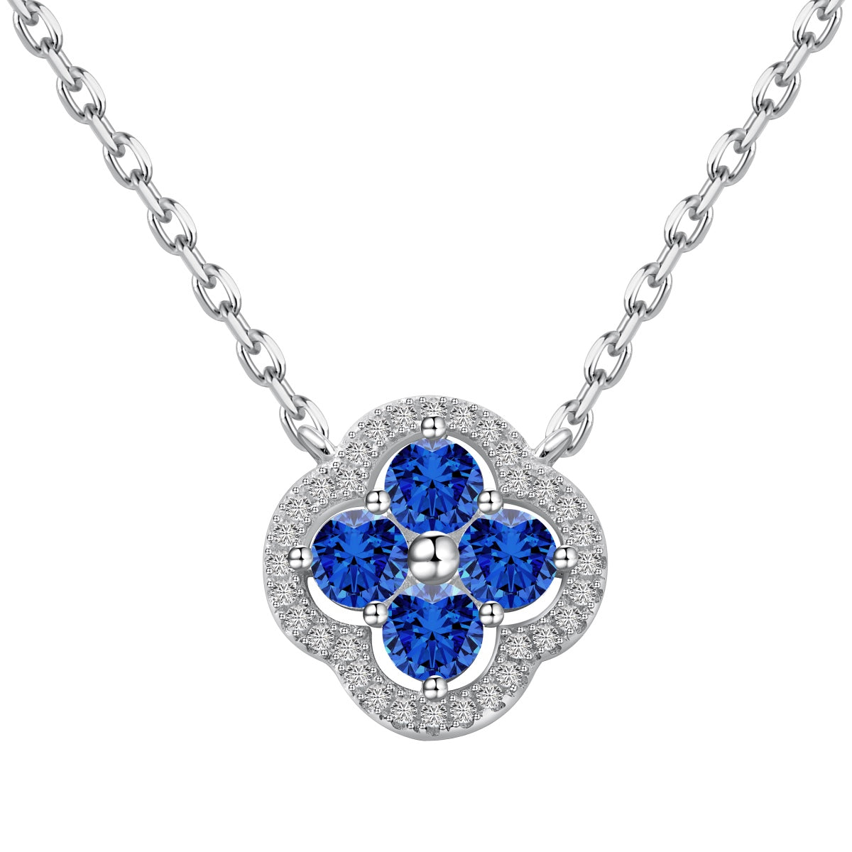 [AURORA]Exquisite Necklace With Four-Leaf Clover Flower Design
