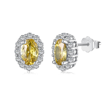 [AURORA]Delicate Unique Oval Cut Daily Earrings