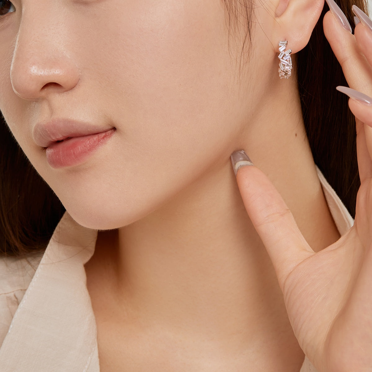 [AURORA]Dazzling Colorful Emerald Cut Daily Earrings