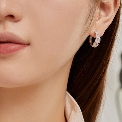 [AURORA]Dazzling Colorful Emerald Cut Daily Earrings