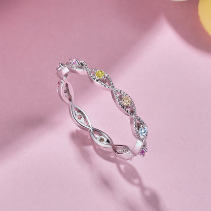 [AURORA]Elegant Energetic Round Cut Daily Ring