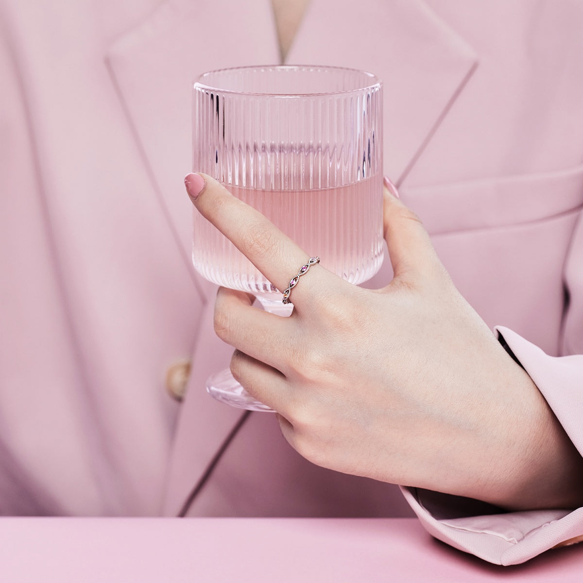 [AURORA]Elegant Energetic Round Cut Daily Ring