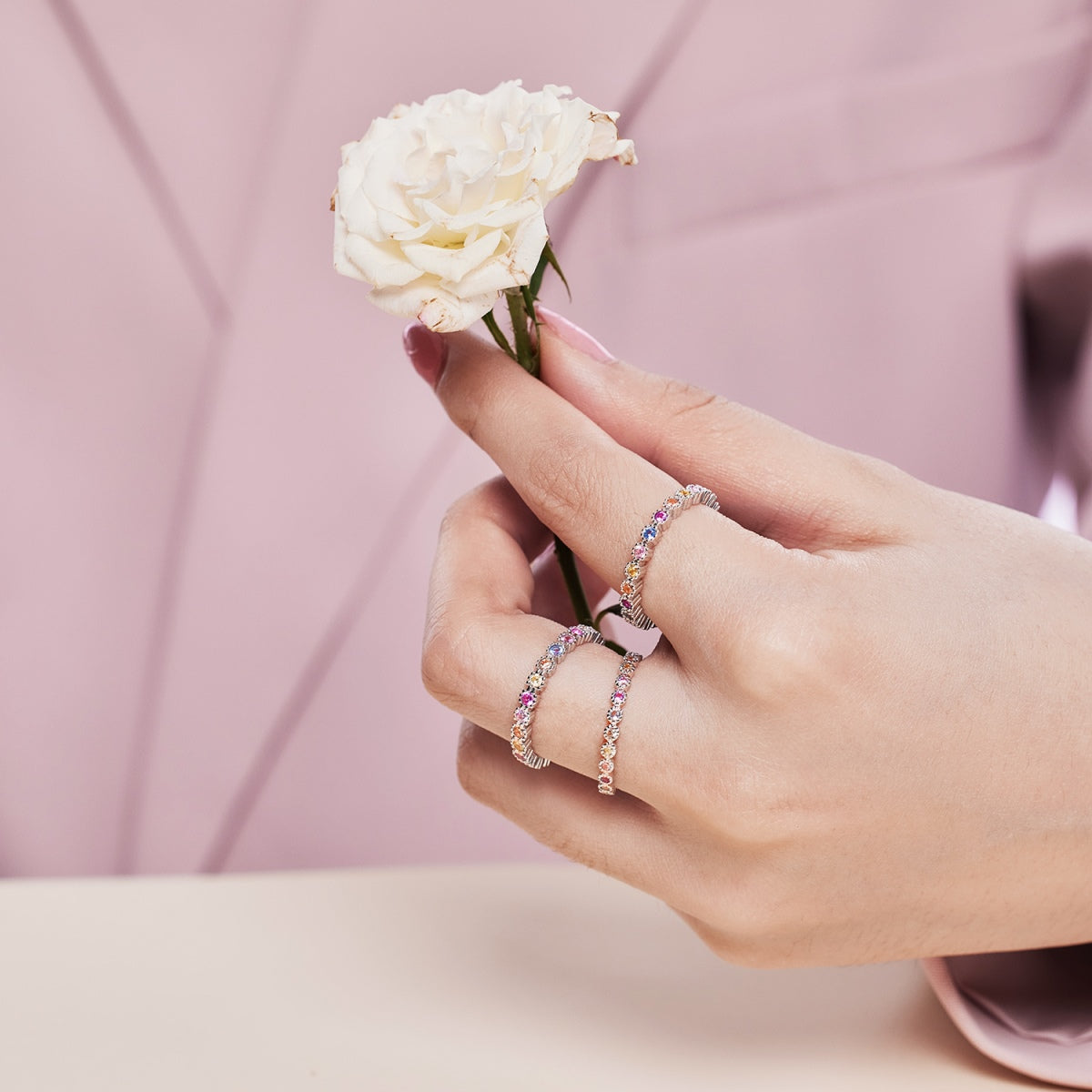 [AURORA]Elegant Energetic Round Cut Daily Ring