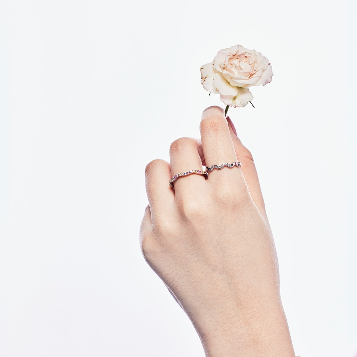 [AURORA]Ornate Vibrant Round Cut Daily Ring
