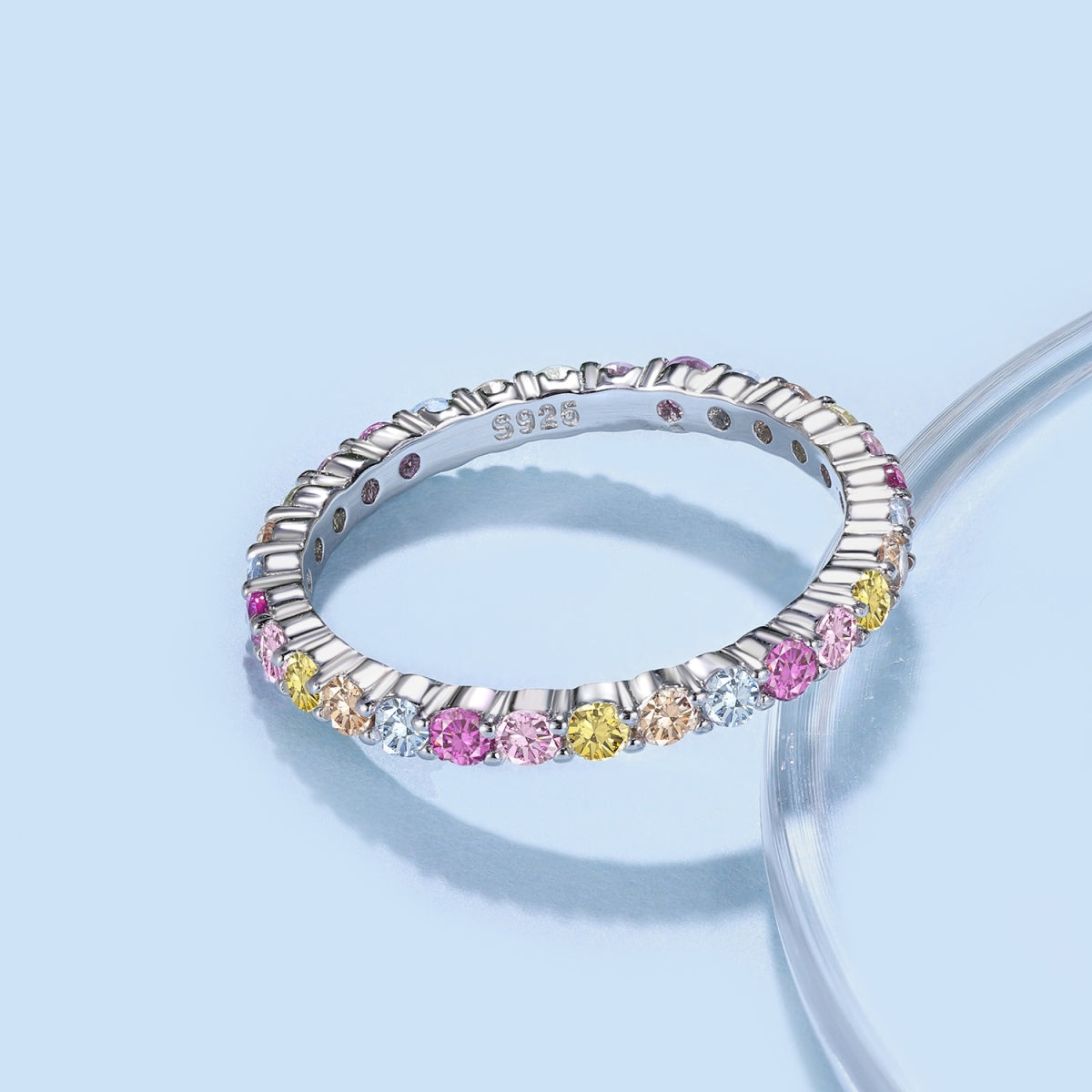 [AURORA]Elegant Vivid Round Cut Daily Ring