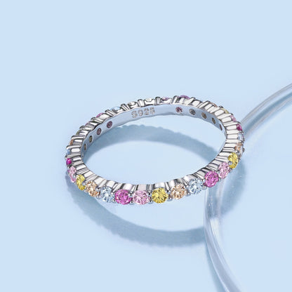 [AURORA]Elegant Vivid Round Cut Daily Ring