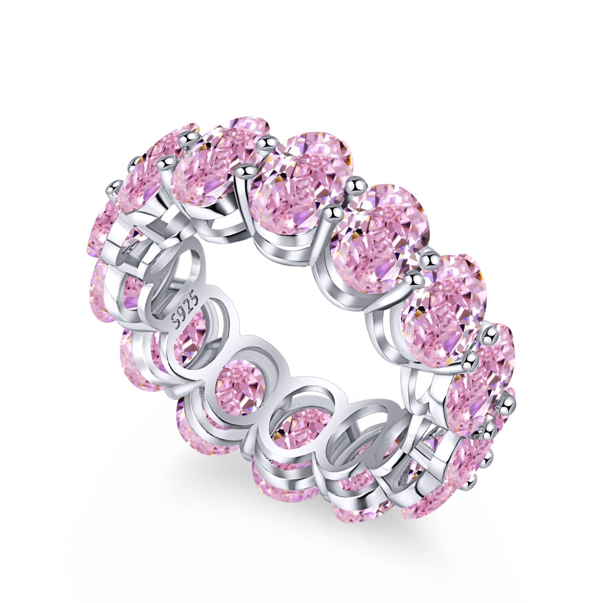 [AURORA]Dainty Elongated Cushion Cut Tennis Ring