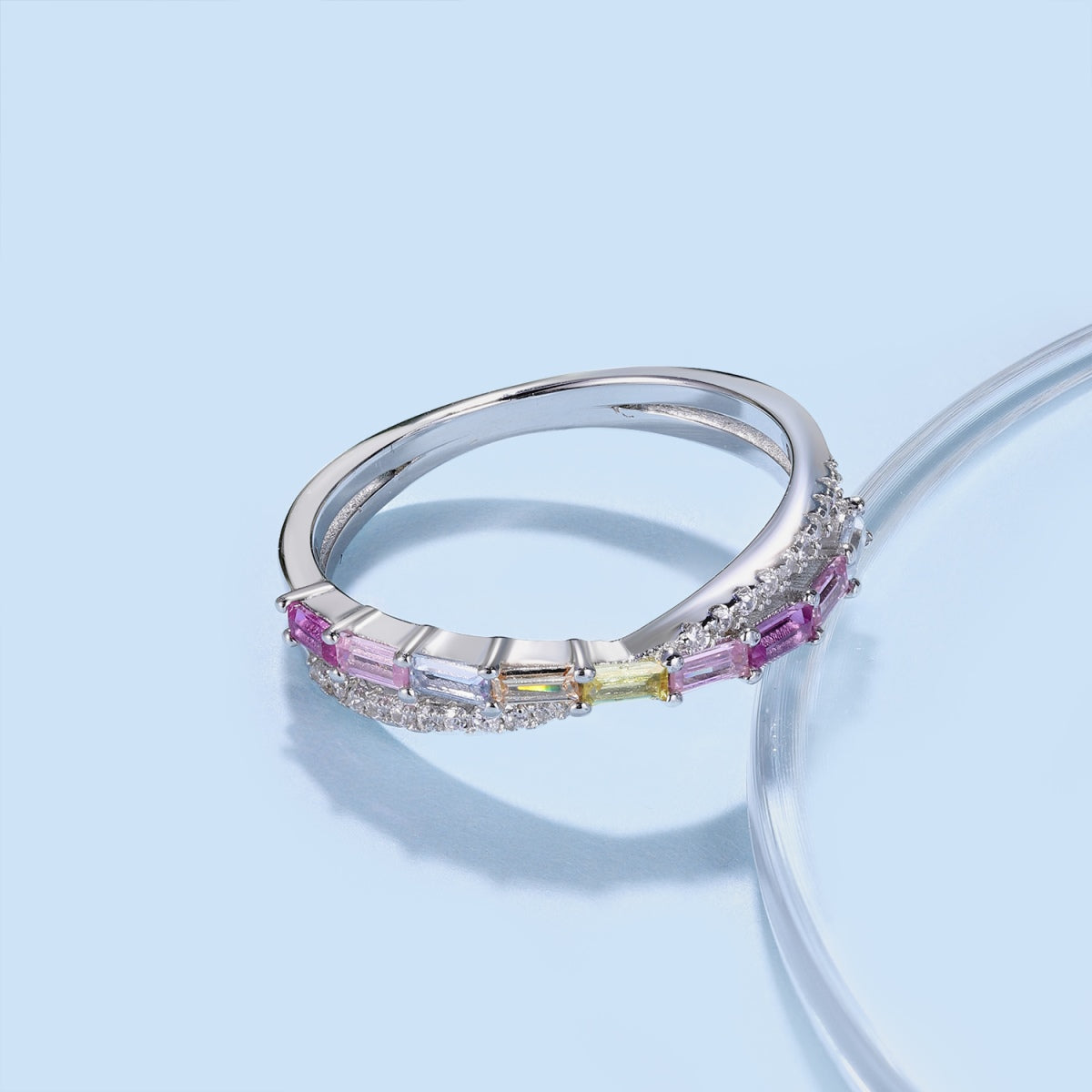 [AURORA]Energetic Elegant Radiant Cut Party Ring