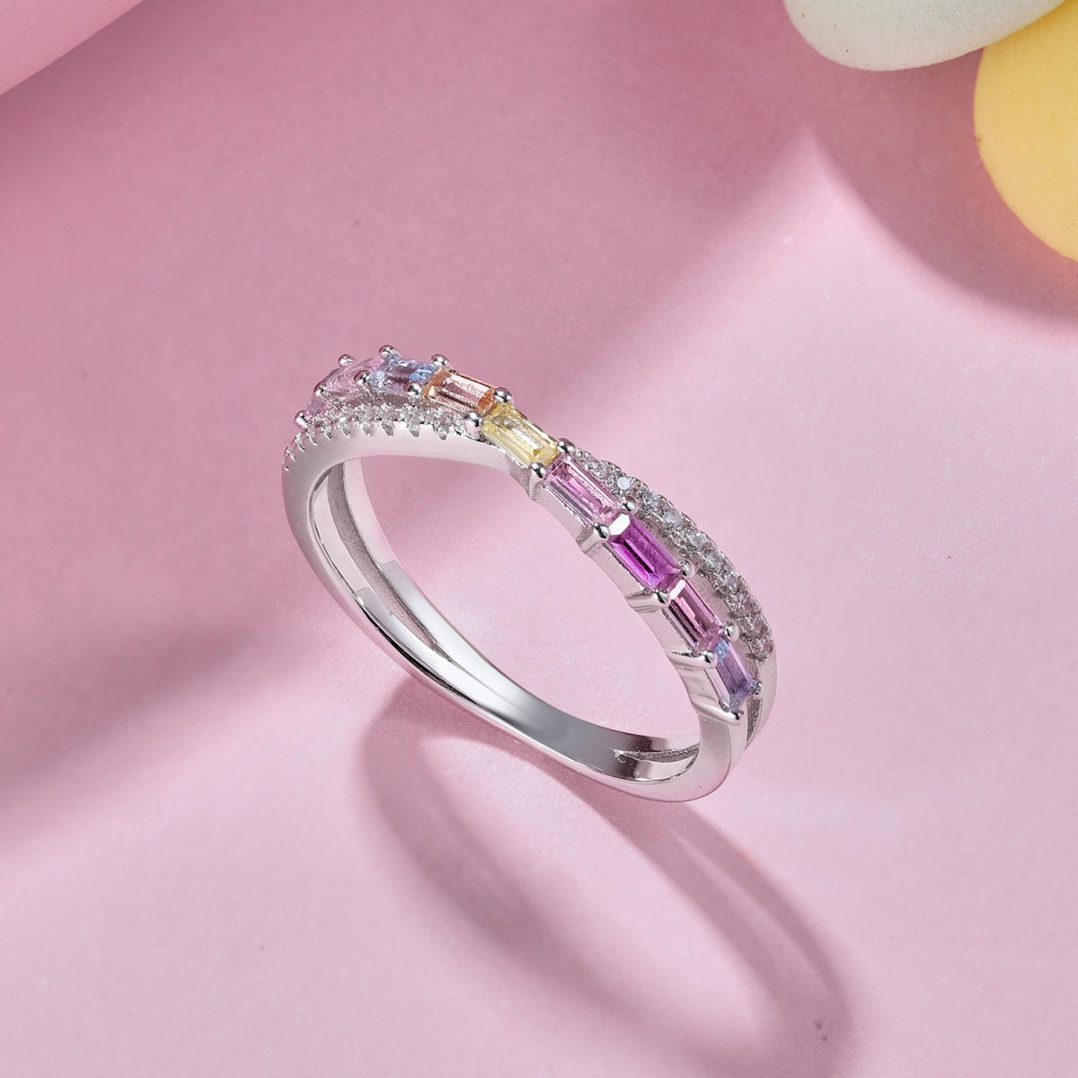 [AURORA]Energetic Elegant Radiant Cut Party Ring
