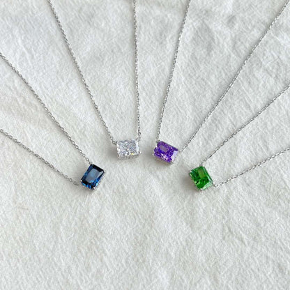 [AURORA]Luxurious Square Shape Colorful Necalack