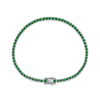 [AURORA]Dazzling Colorful Round Cut Daily Bracelet