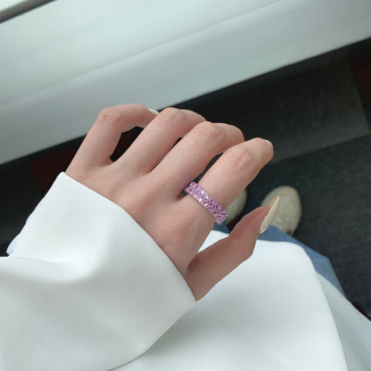 [AURORA]Sparkling Full Heart Ring
