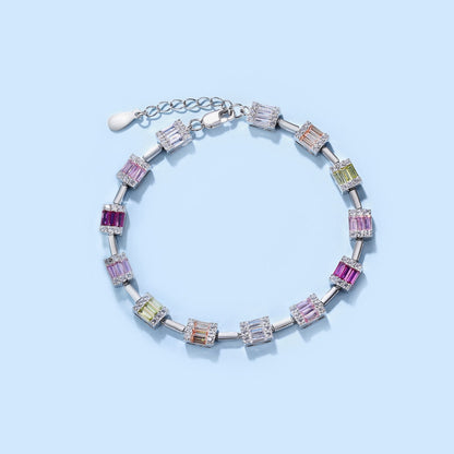 [AURORA]Dainty Charming Emerald Cut Daily Bracelet