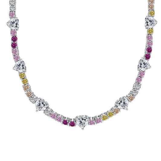 [AURORA]Delicate Colorful Rainbow Tennis Chain
