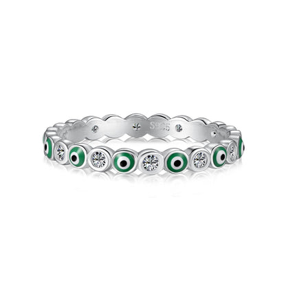 [AURORA]Sparkling Vibrant Round Shape Daily Ring