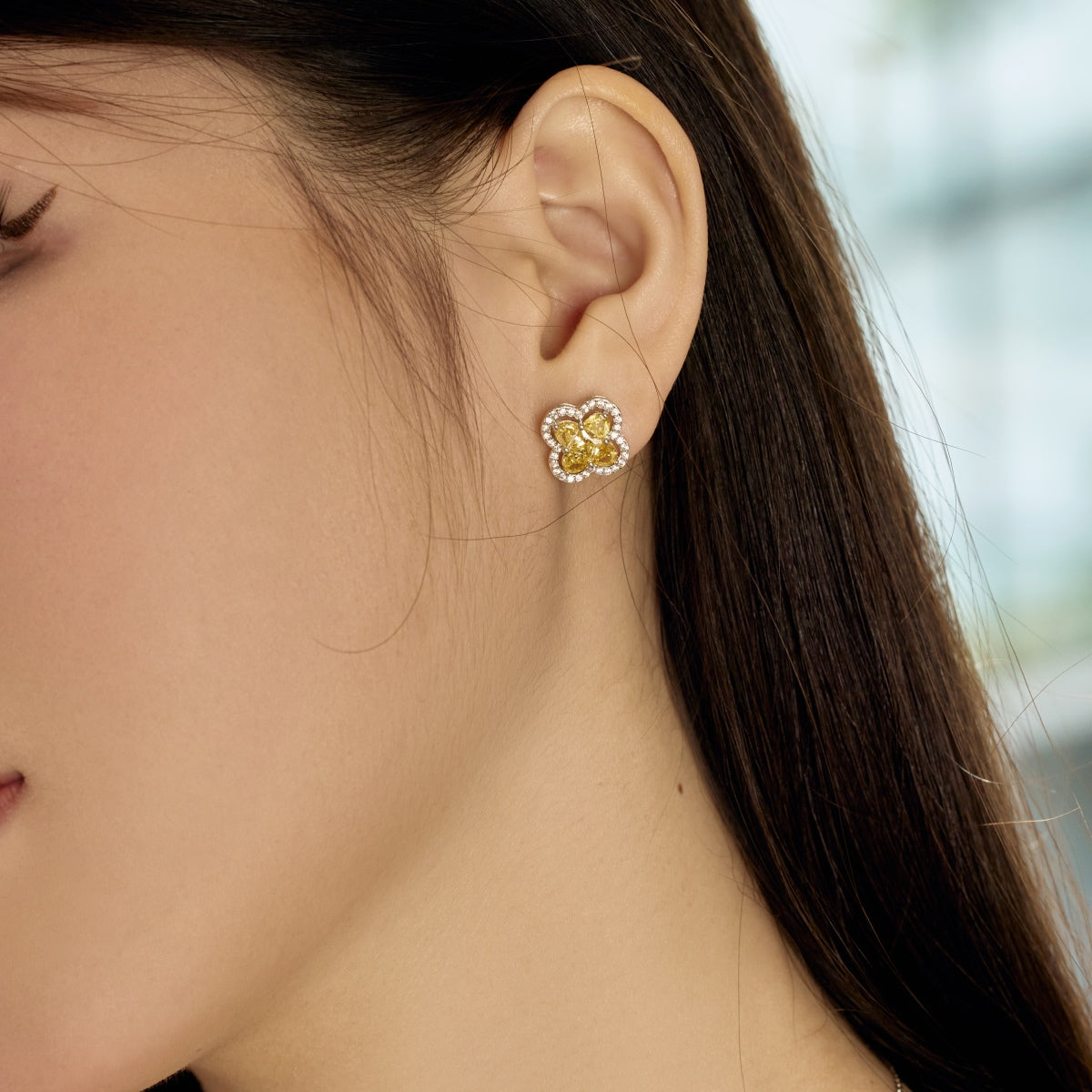 [AURORA]Lucky Four-Leaf Clover Exquisite Earrings