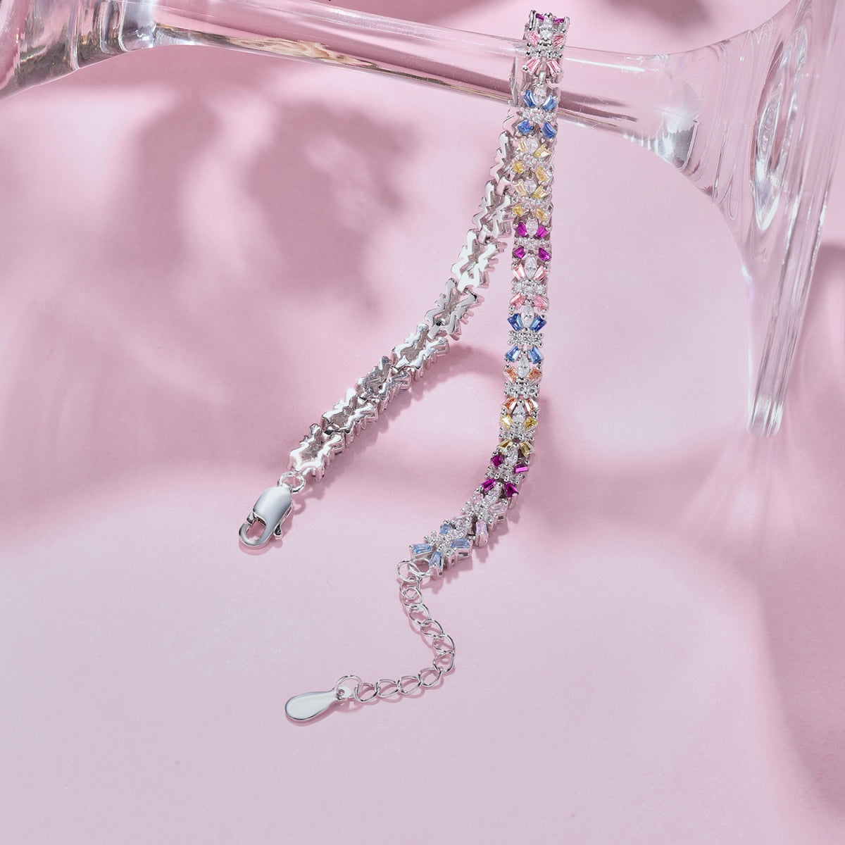 [AURORA]Radiant Colorful Emerald Cut Party Bracelet