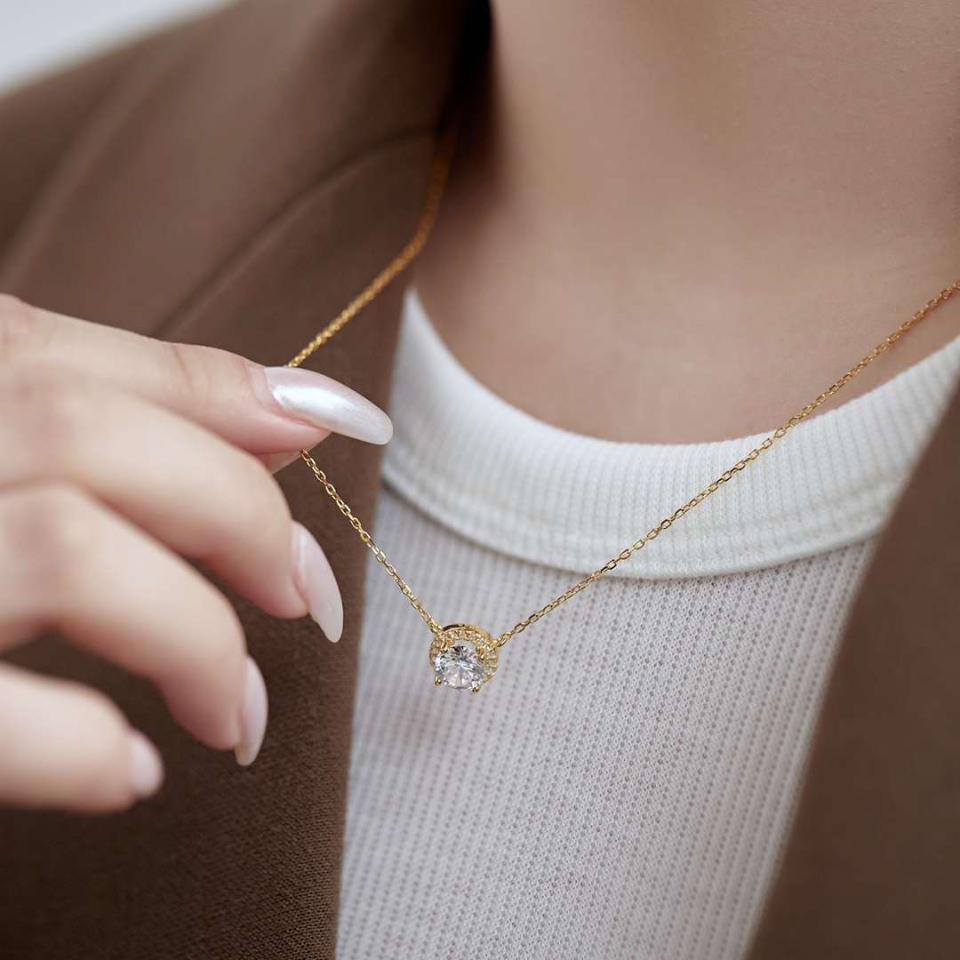 [AURORA]Luxurious Round Cut Necklace