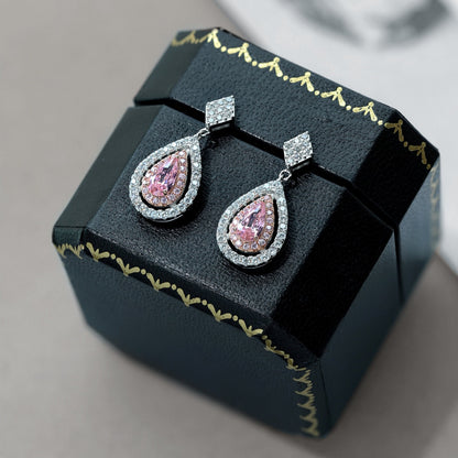 [AURORA]Ornate Delicate Water Drop Shape Banquet Earrings