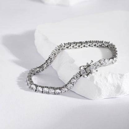 [AURORA]Luxurious Ornate Round Cut Tennis Bracelet