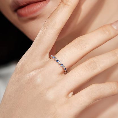 [AURORA]Radiant Colorful Round Shape Daily Ring