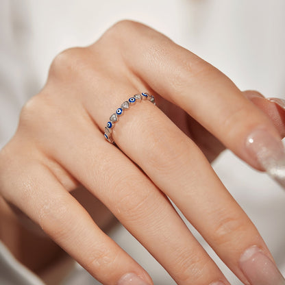 [AURORA]Radiant Colorful Round Shape Daily Ring