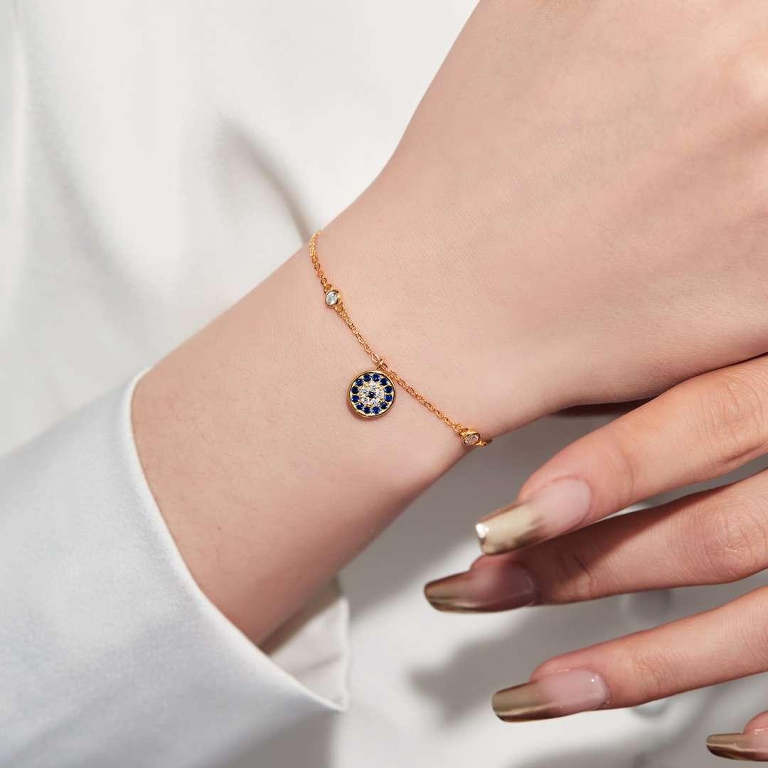 [AURORA]Devil's Eye Round Shape Bracelet