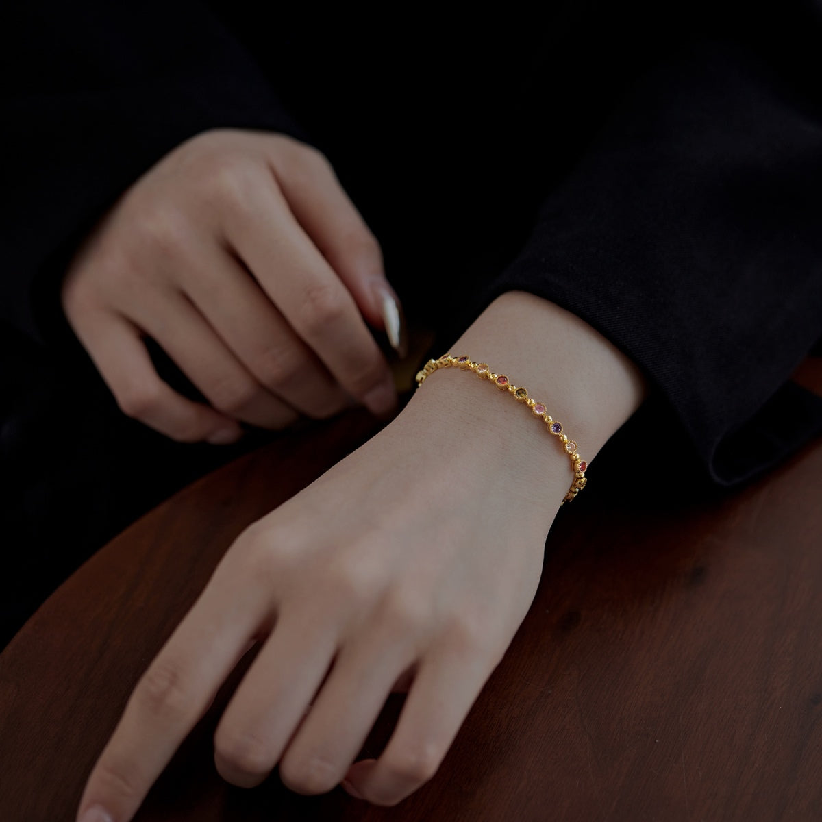 [AURORA]Sparkling Exquisite Round Cut Party Bracelet