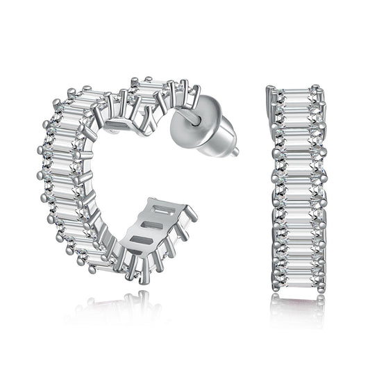[AURORA]Radiant Heart Cutout Earrings