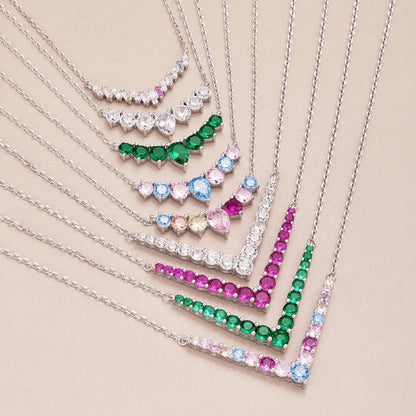 [AURORA]Dazzling Rainbow Necklace