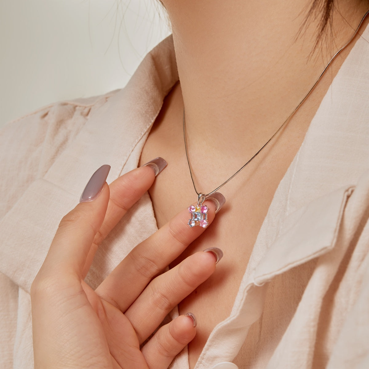 [AURORA]Gorgeous Multi Colorful Necklace