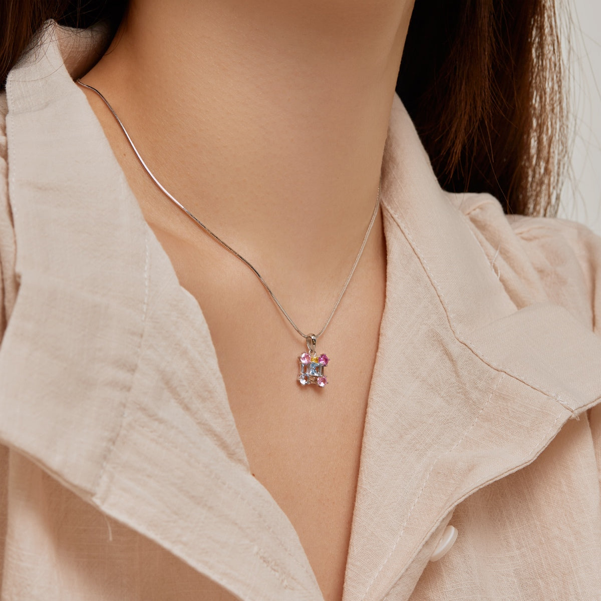 [AURORA]Gorgeous Multi Colorful Necklace