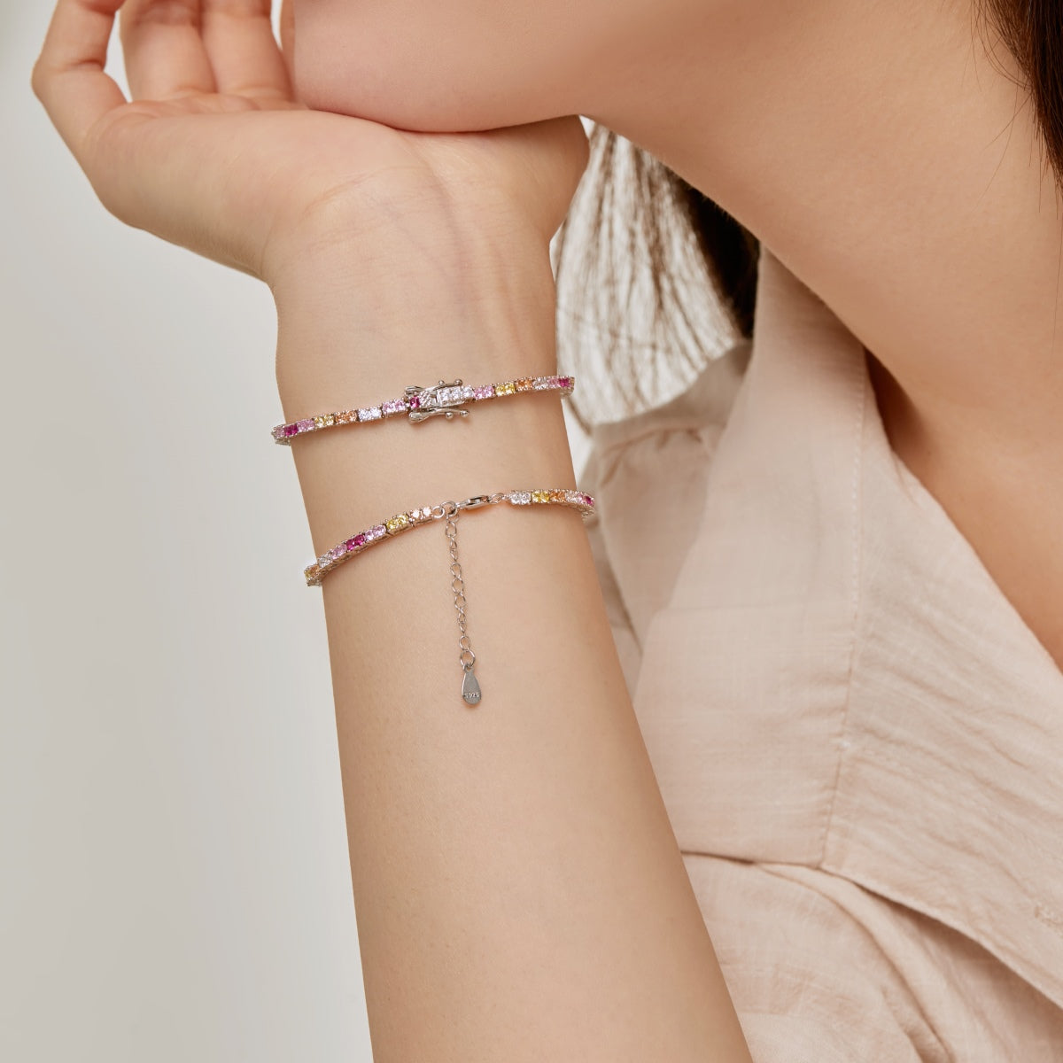 [AURORA]Delicate Romantic Heart Shape Lover Bracelet