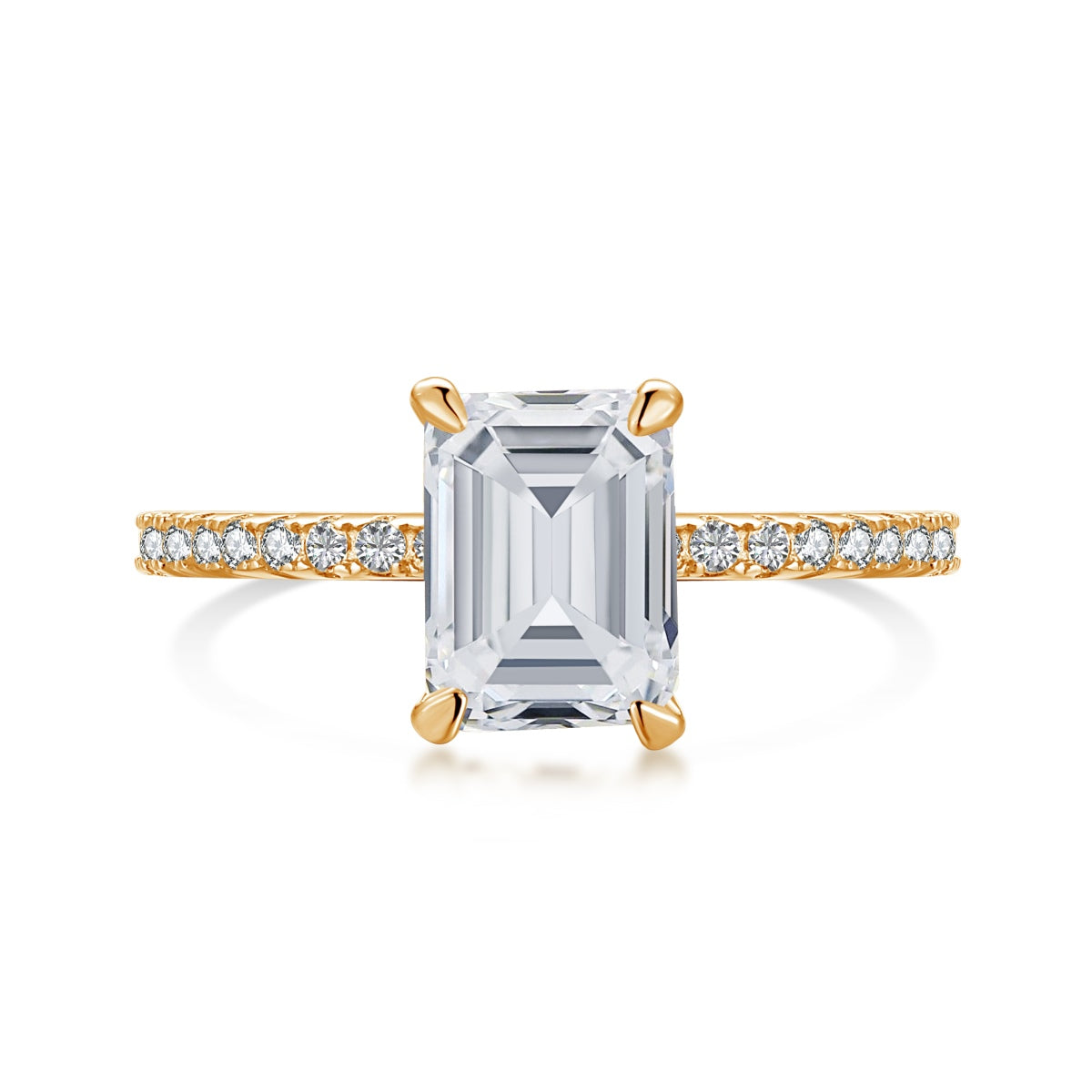 [AURORA]2.0 Carat Scintillating Ornate Radiant Cut Party Ring