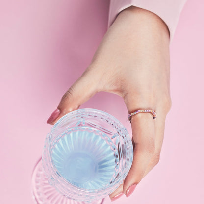 [AURORA]Dainty Colorful Round Cut Party Ring