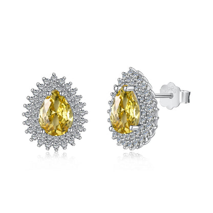 [AURORA]Delicate Gorgeous Pear Cut Daily Earrings